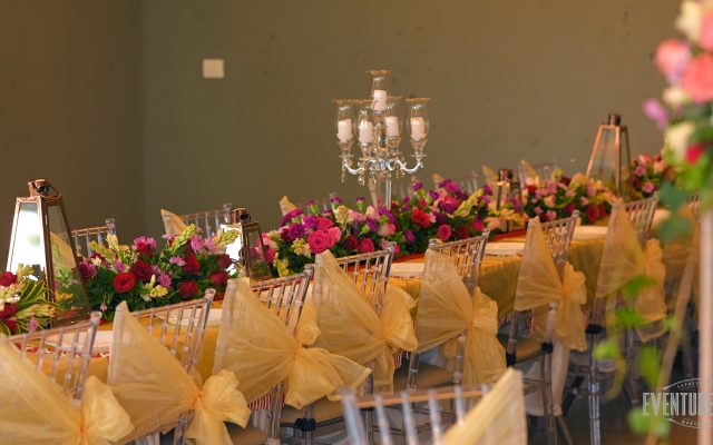 FLORAL HEAD TABLE DECOR